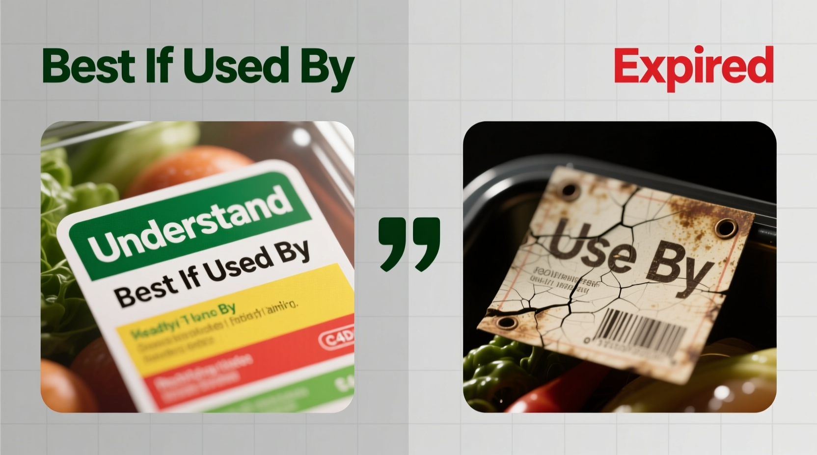 understanding is best if used by vs expired labels for food safety