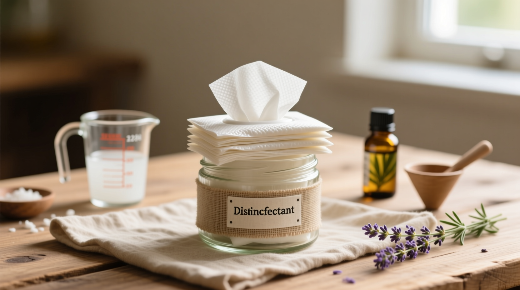 homemade disinfectant wipes