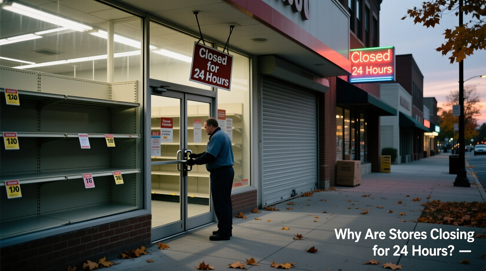 why are stores closing for 24 hours reasons explanations