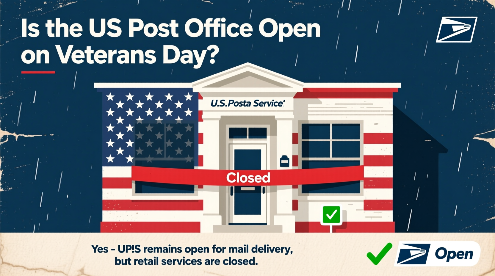 is us post office open on veterans day