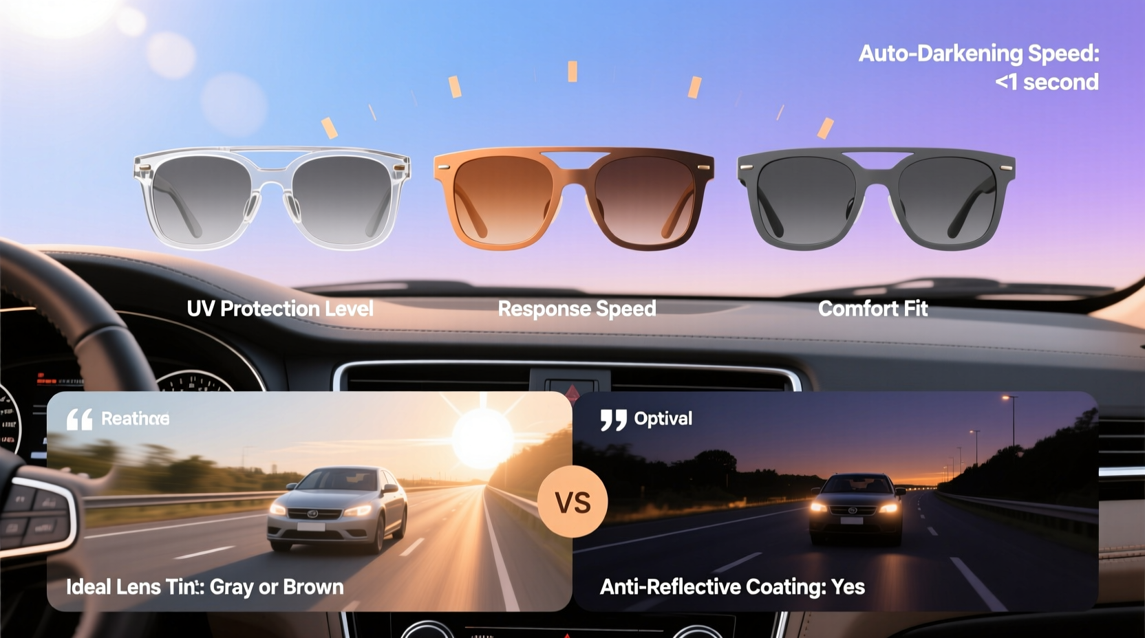 a practical guide to selecting the ideal color changing sunglasses for safe and comfortable driving