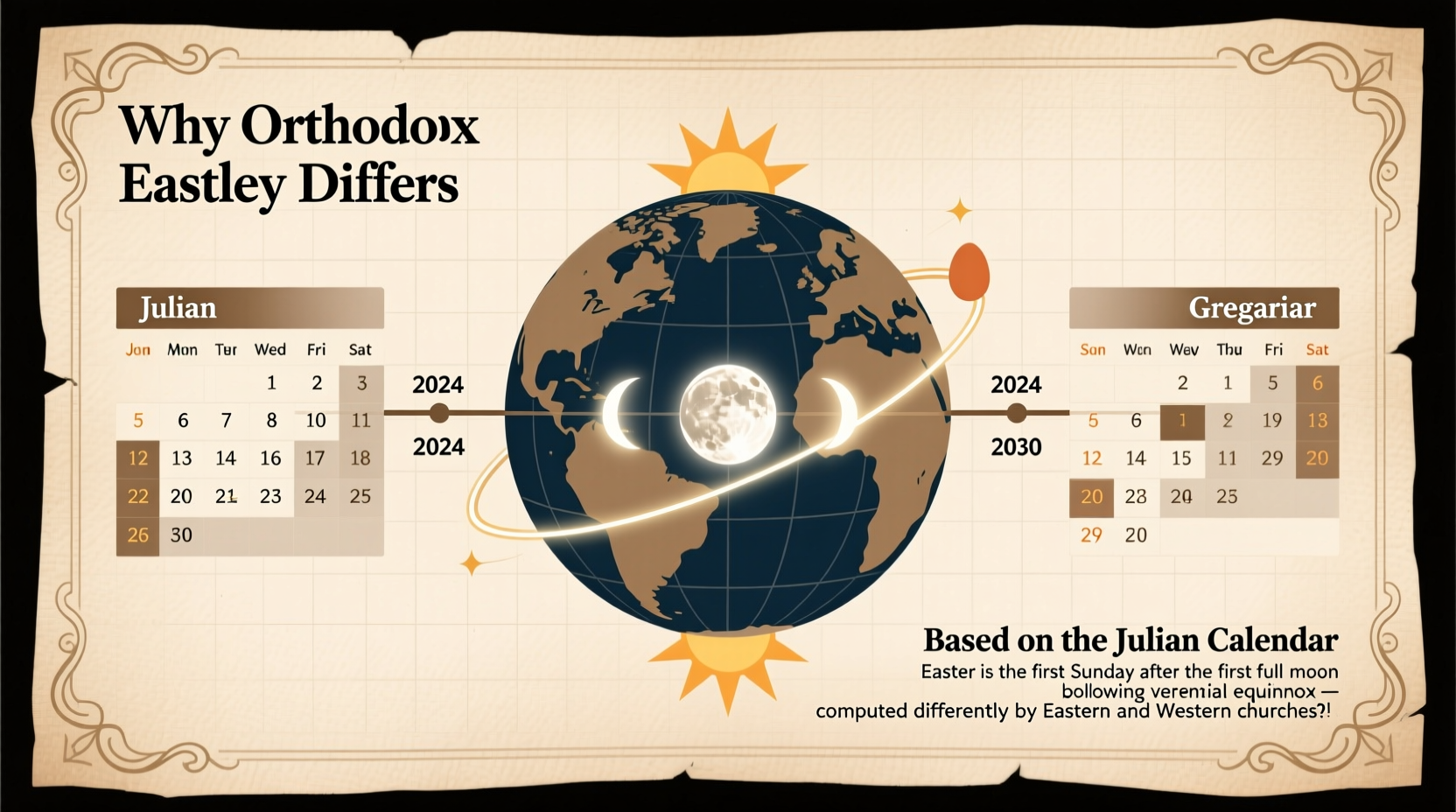 why is the orthodox easter on a different date