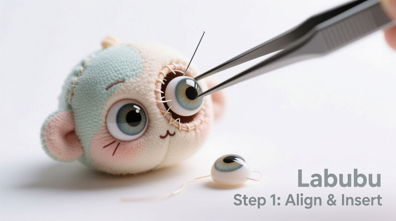 how to put a labubu eye back in