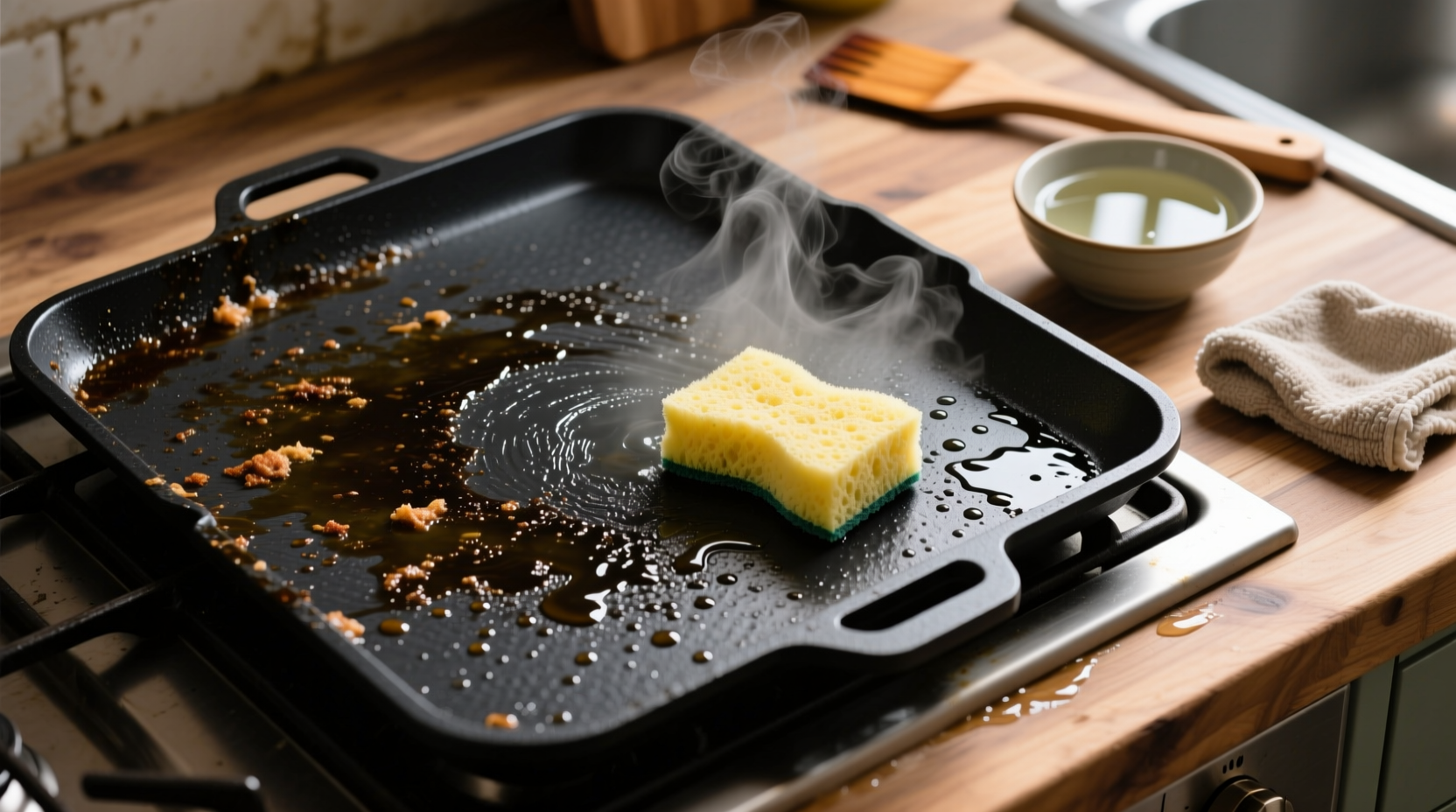 how to clean a blackstone griddle