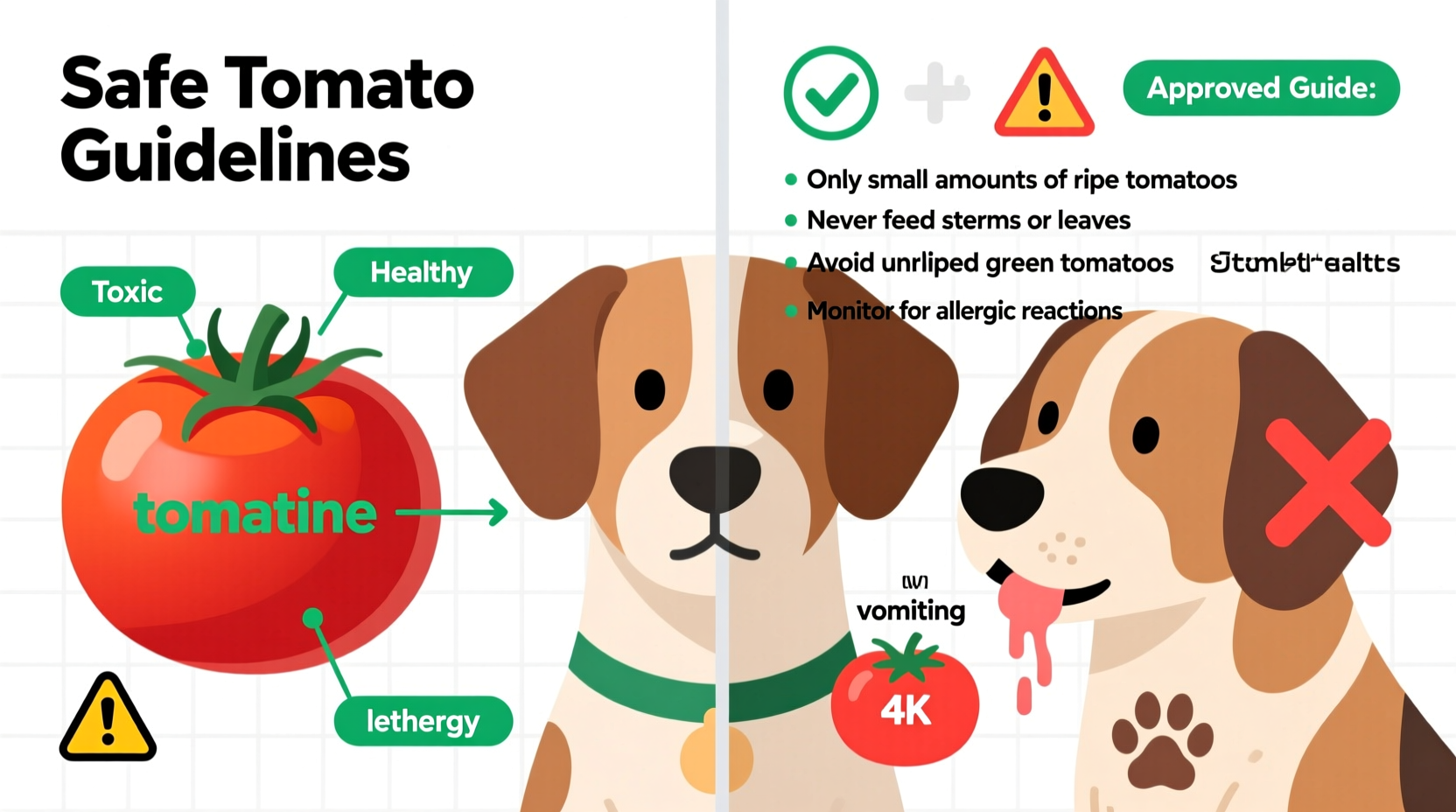 why cant dogs eat tomatoes safety risks guidelines