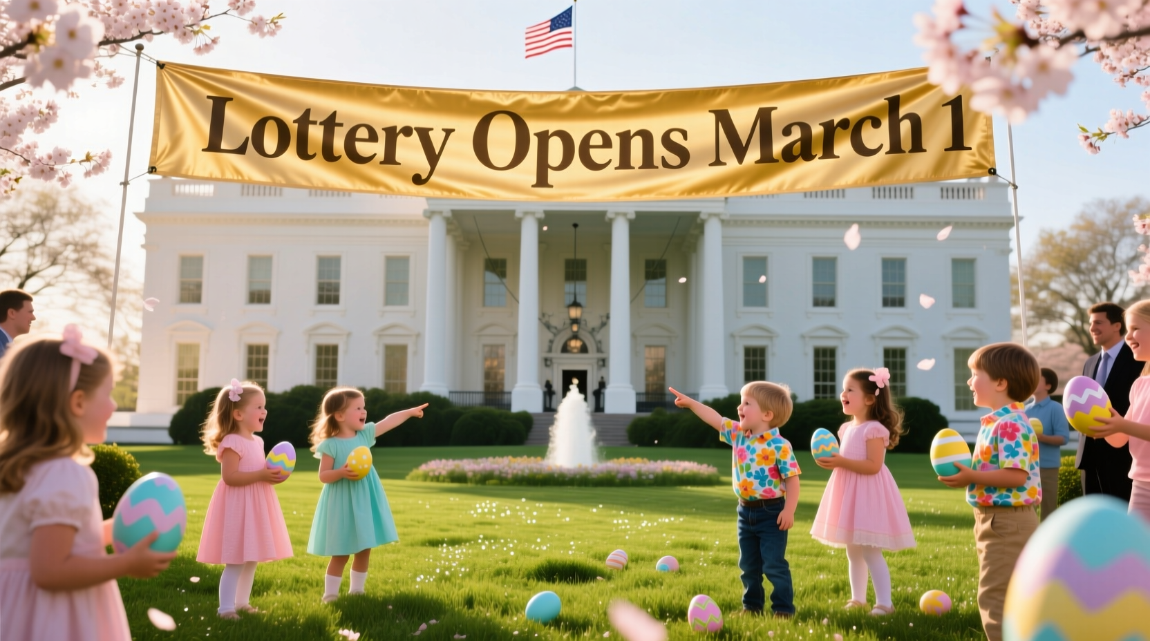 when does the white house easter egg roll lottery start