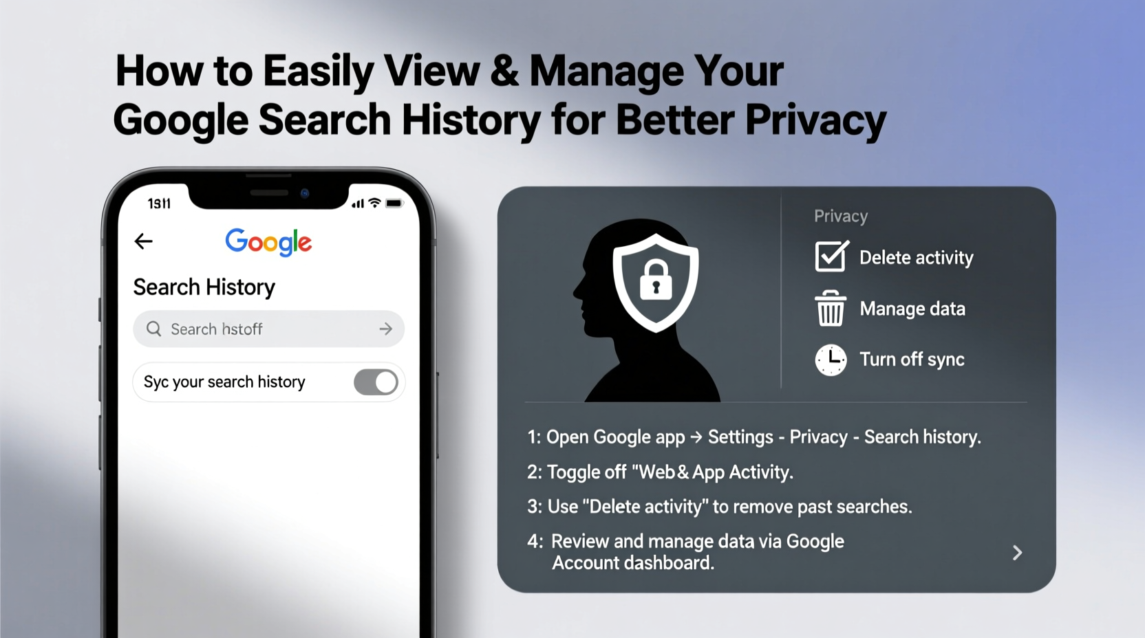 how to easily view and manage your google search history for better privacy