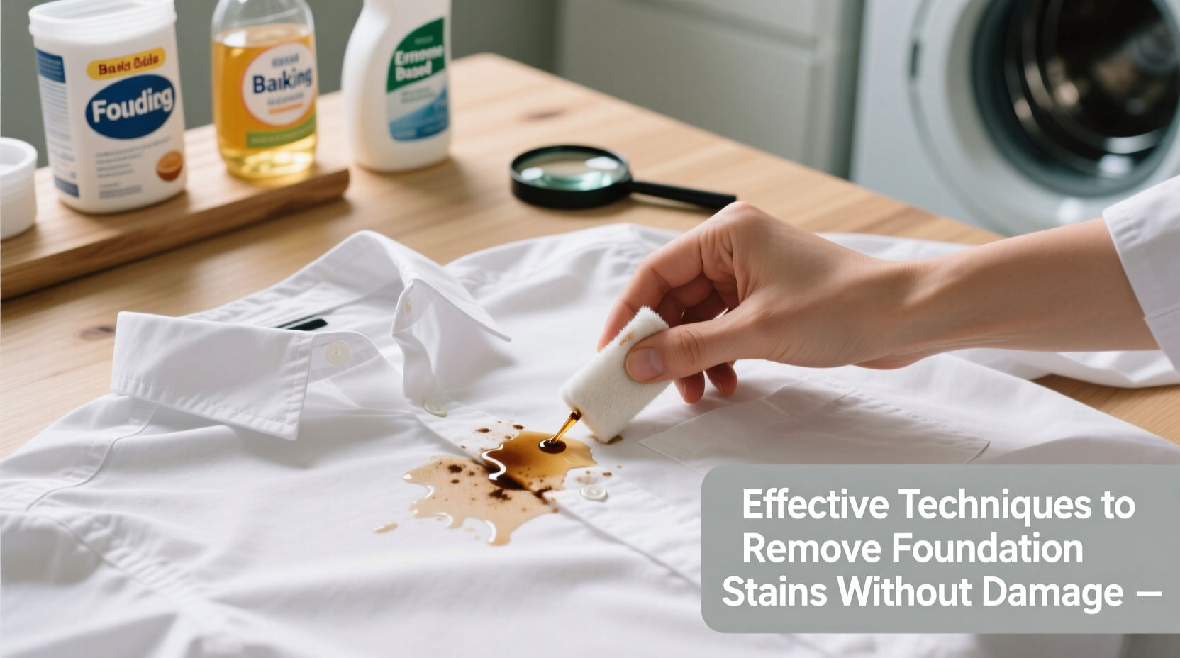 effective techniques to remove foundation stains from clothes without damage