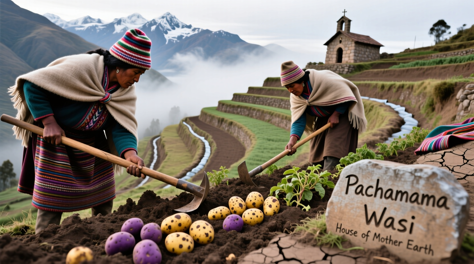 Traditional Andean potato cultivation methods