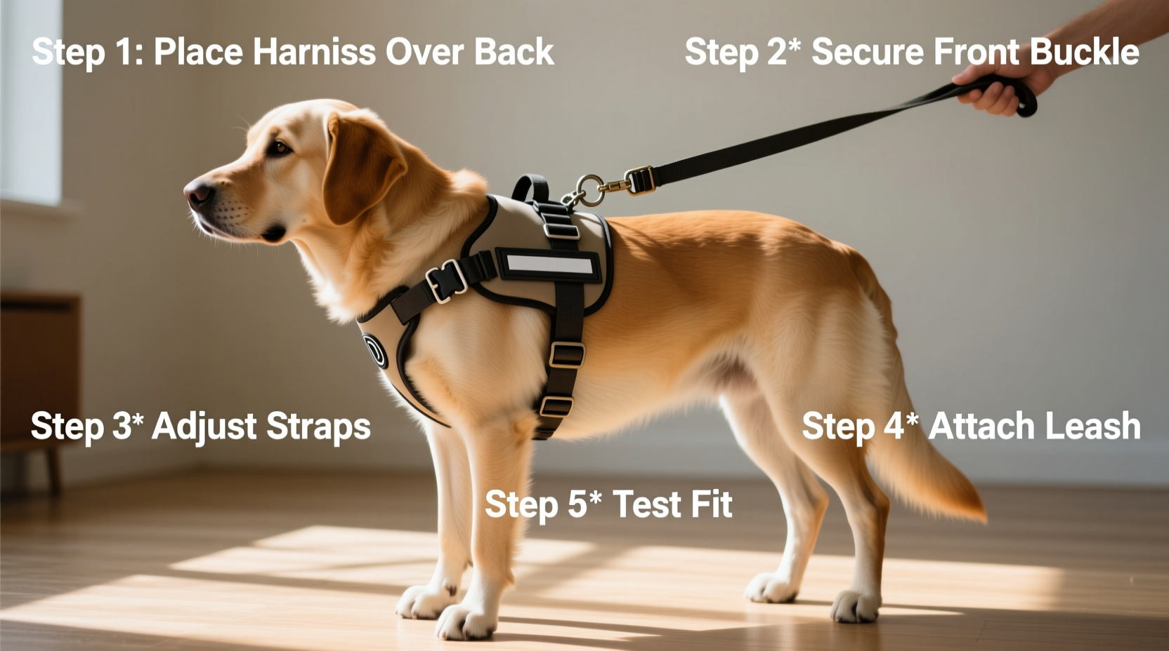 service dog leash how to put on a step by step guide for comfortable and secure fit