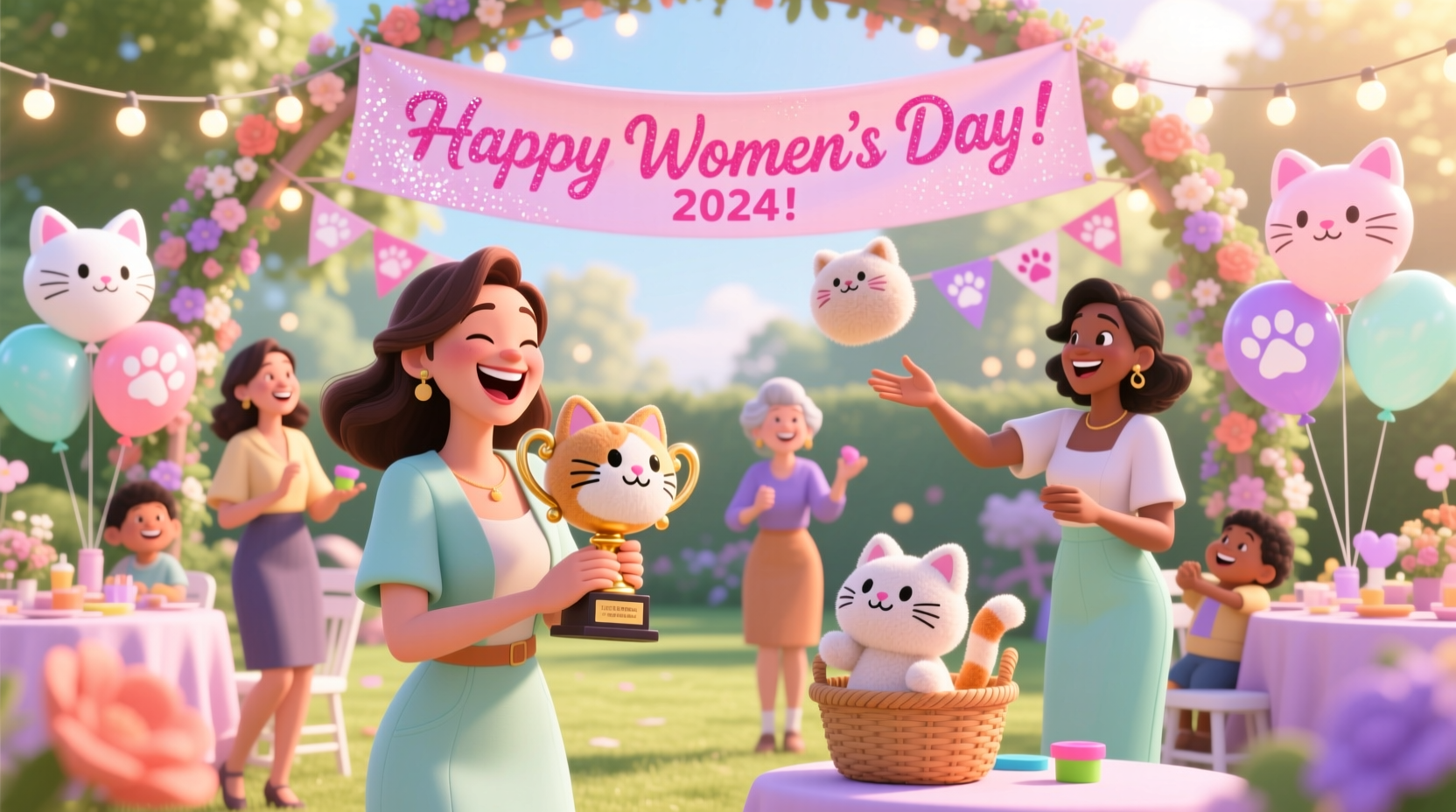 womens day kitty games