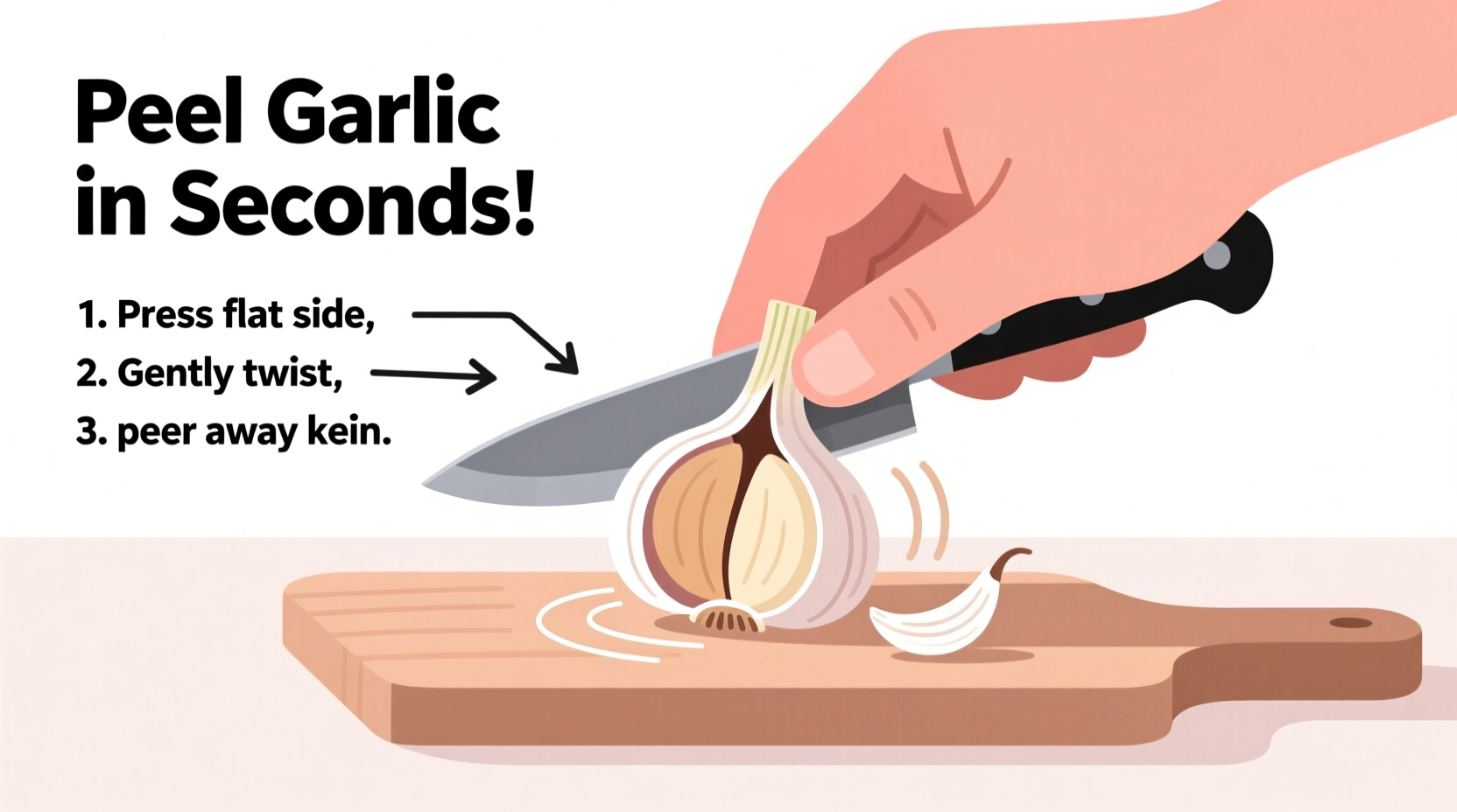 how to peel garlic quickly and easily