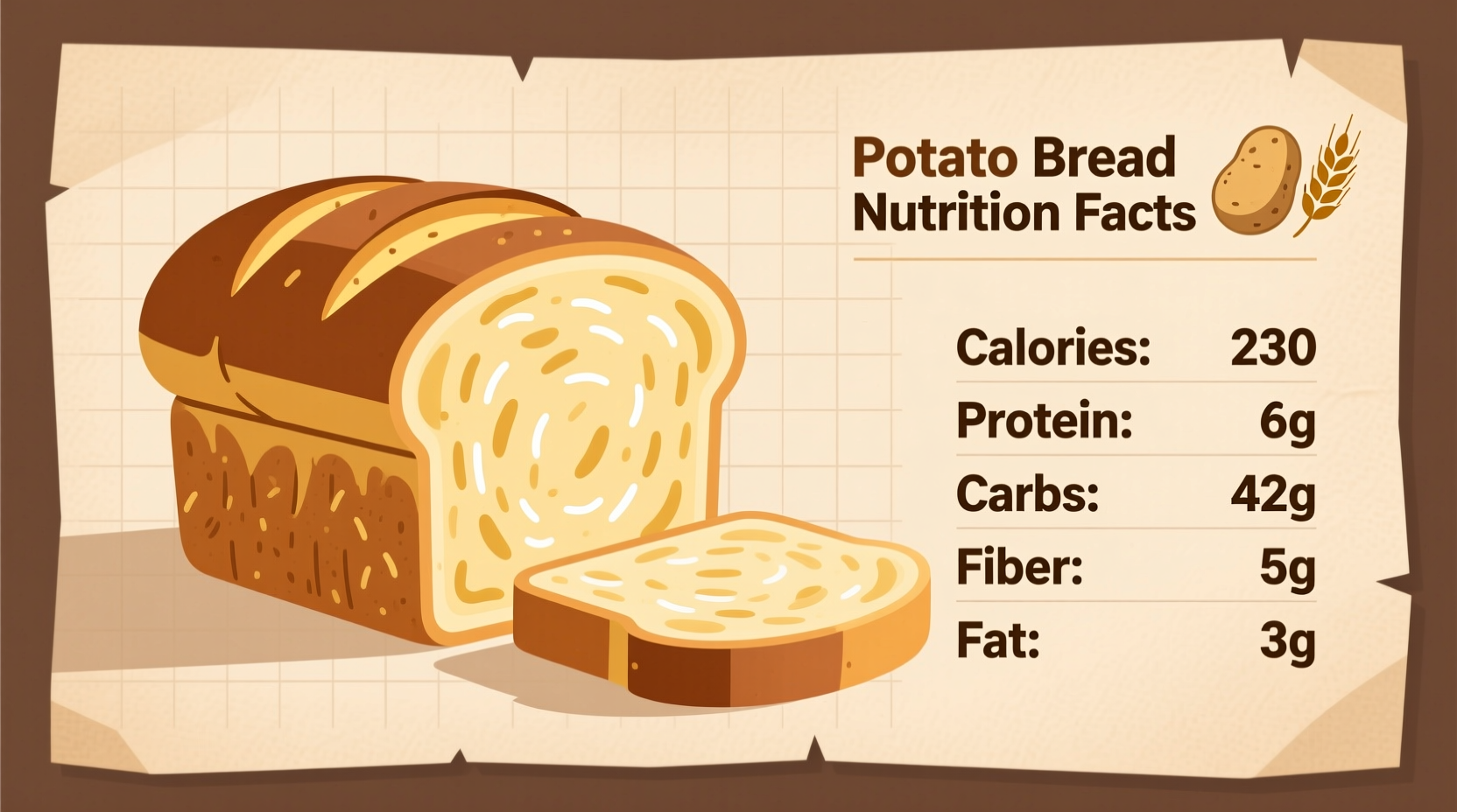 potato bread nutrition