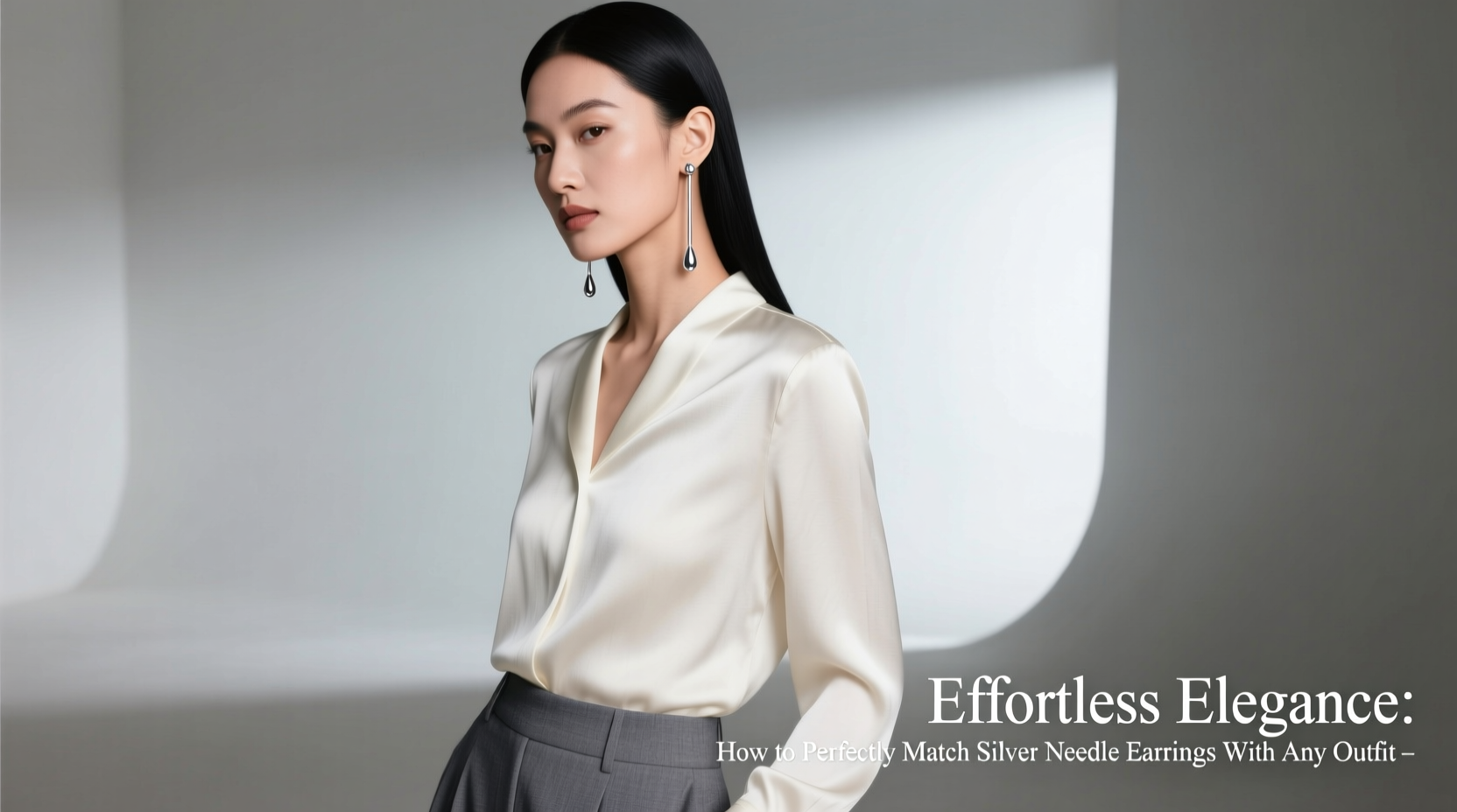 effortless elegance how to perfectly match silver needle earrings with any outfit