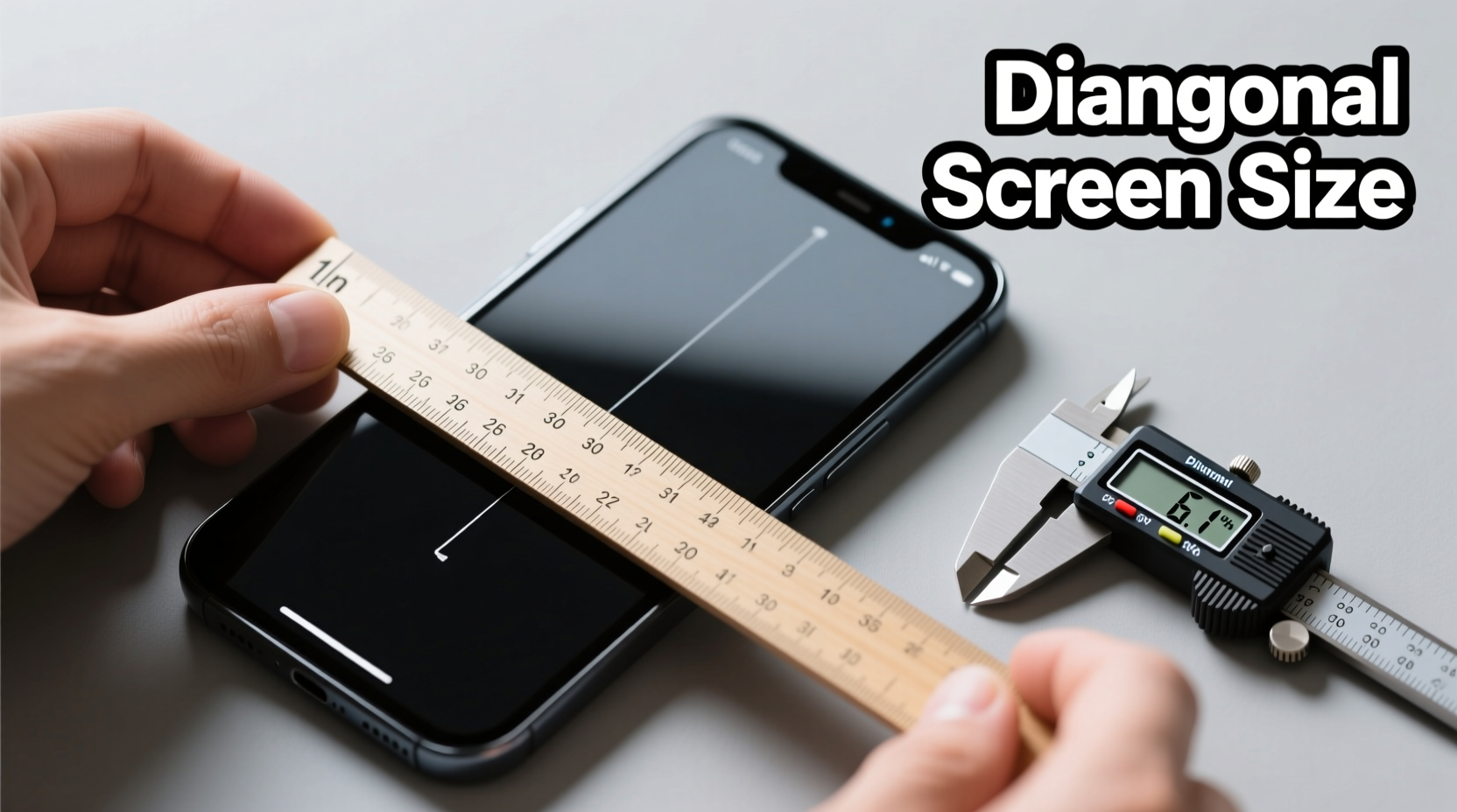 how to accurately measure your mobile phone screen size at home