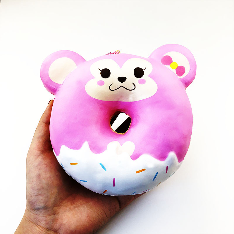 批发punimaru pu泡沫缓慢上升挤压软香味甜甜圈食品油软压力缓解玩具