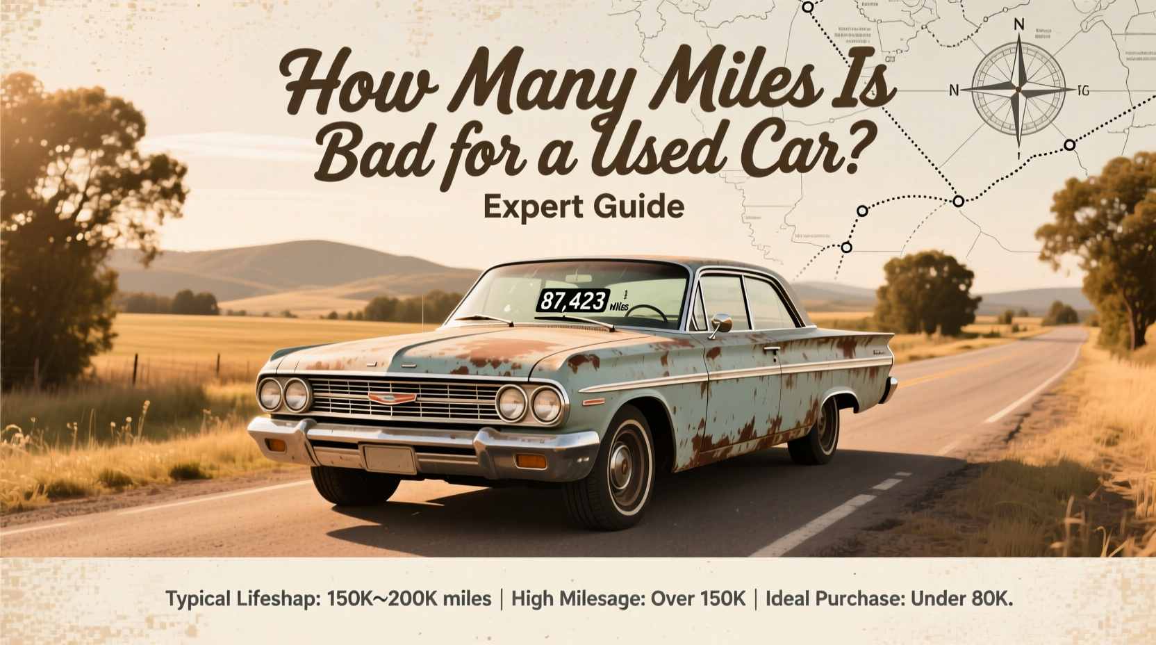 how many miles is bad for a used car
