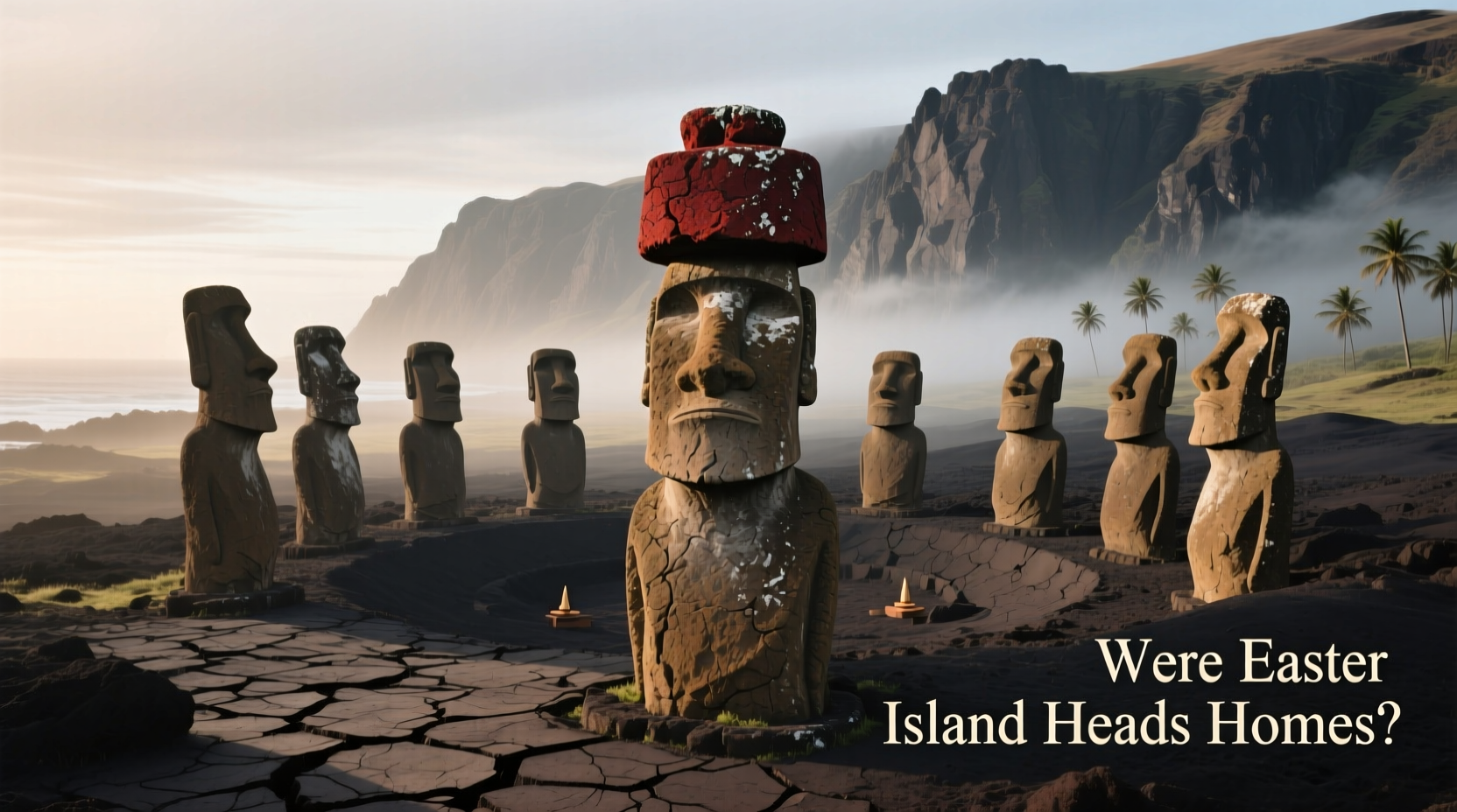 were easter island heads homes