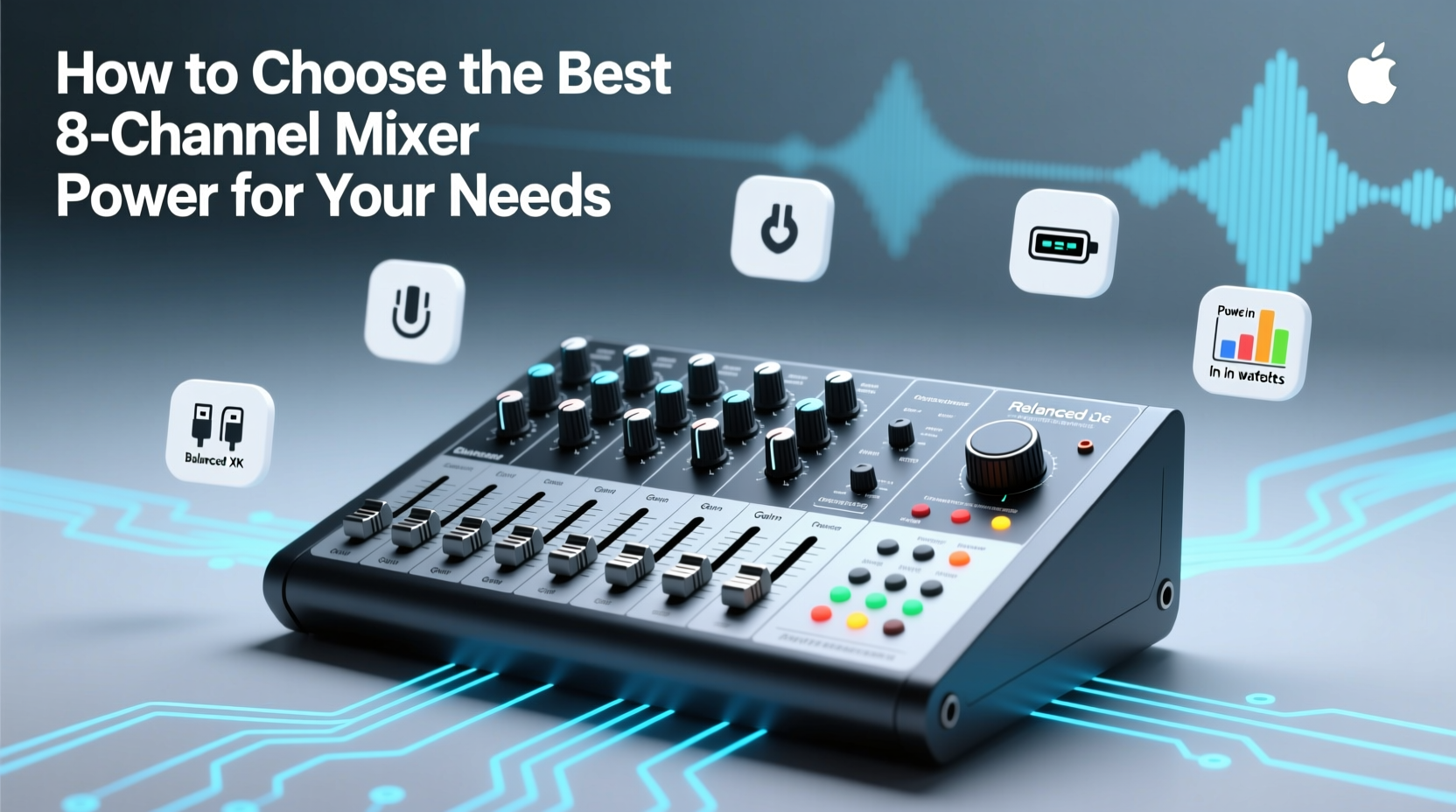 mixer 8 channel power
