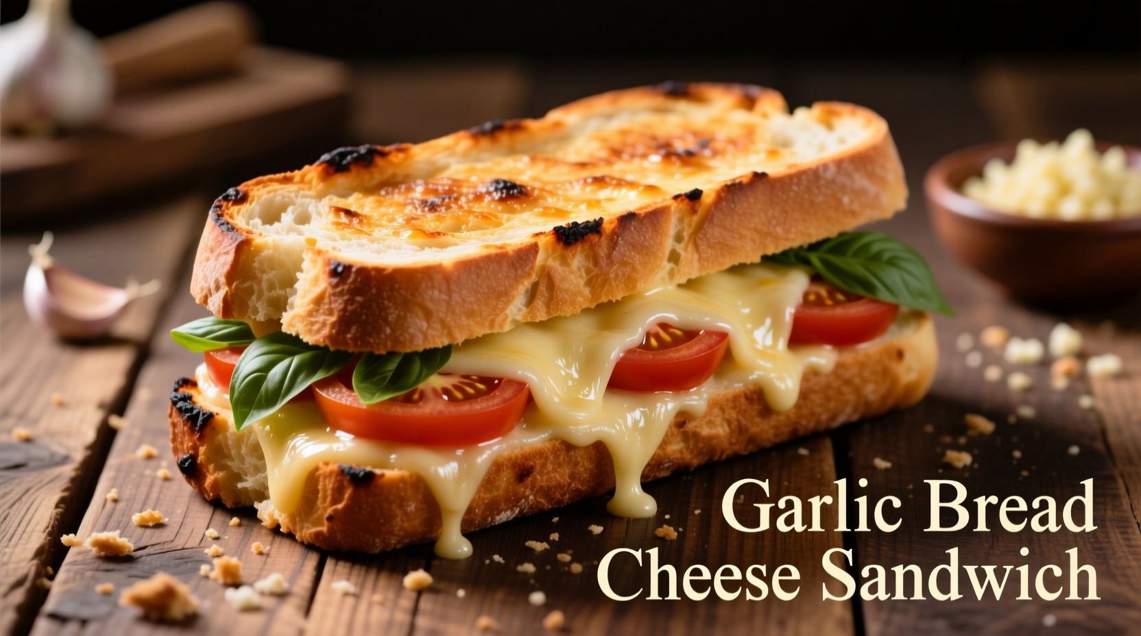 garlic bread cheese sandwich