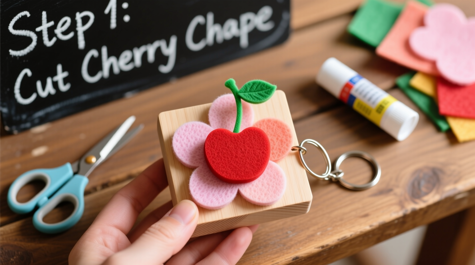 crafting a charming diy cherry keychain step by step guide for beginners