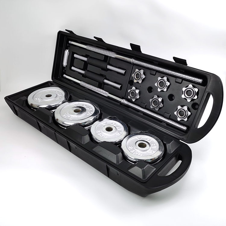 China factory supplied top quality weight iron dumbbell set rubber