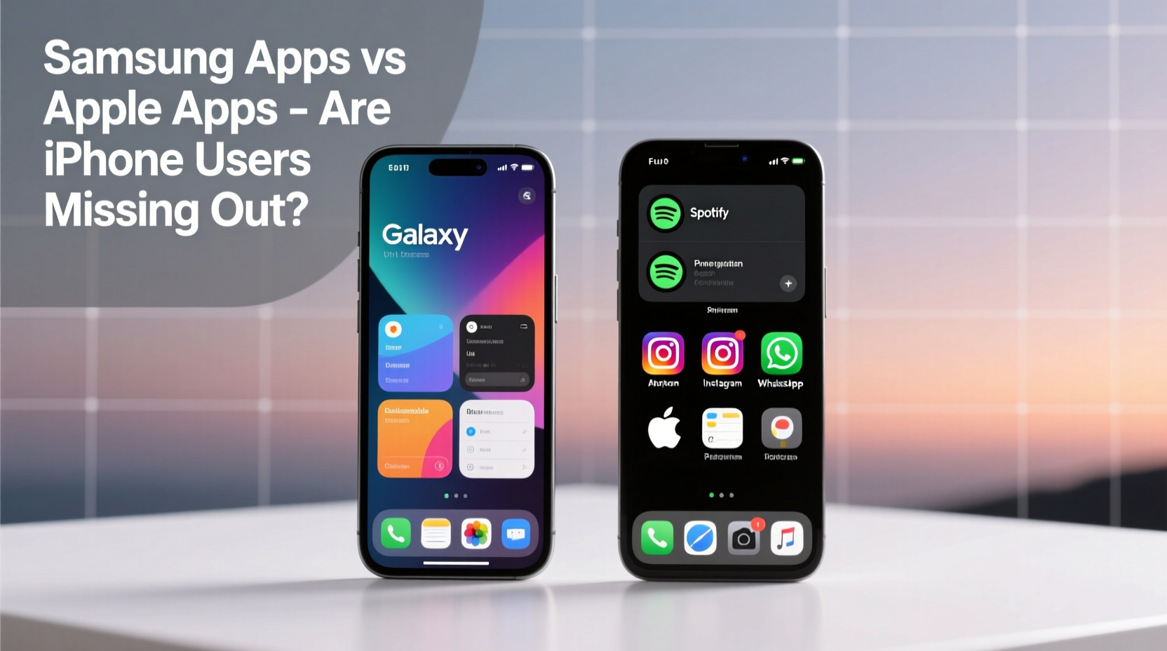 samsung apps vs apple apps are iphone users missing out