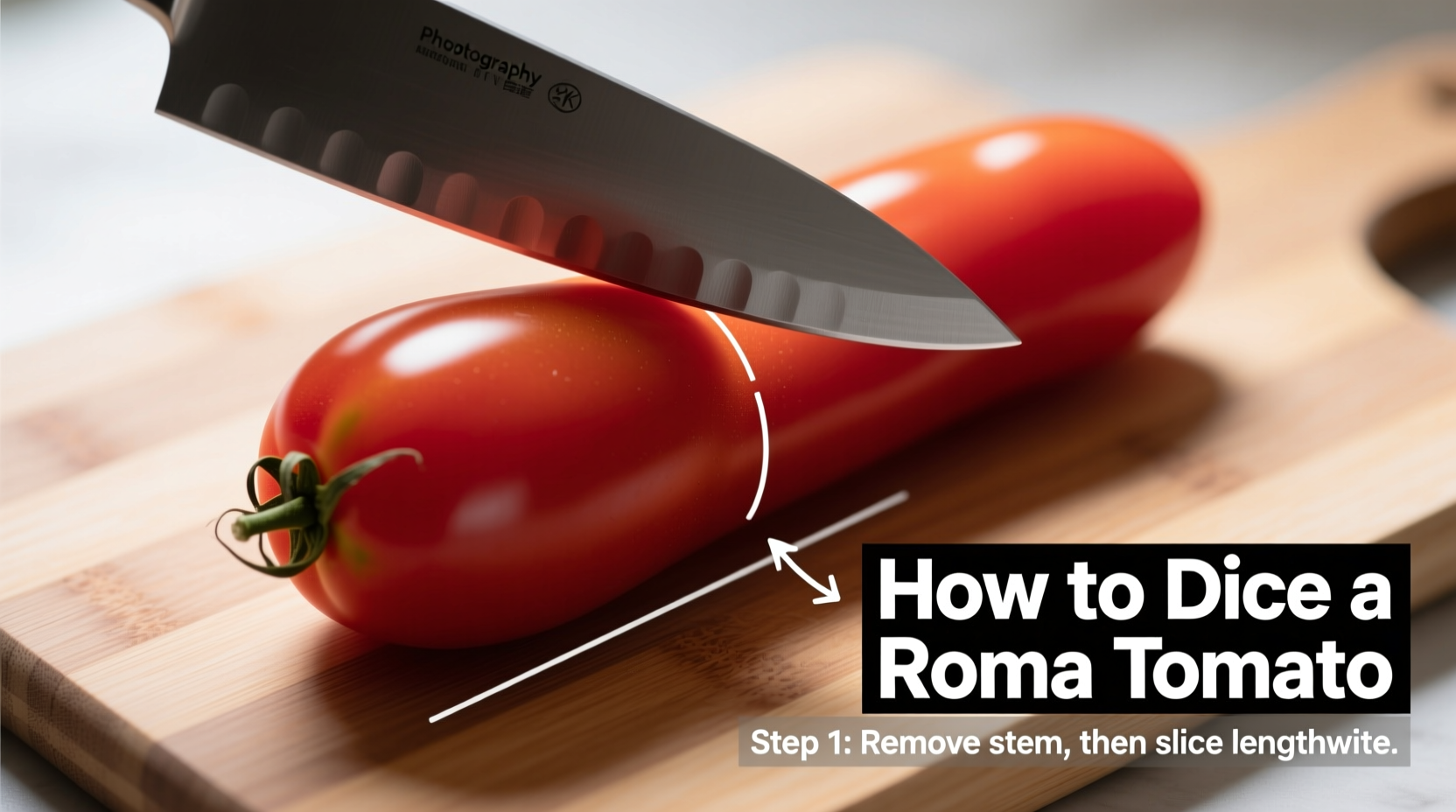 how to dice a roma tomato