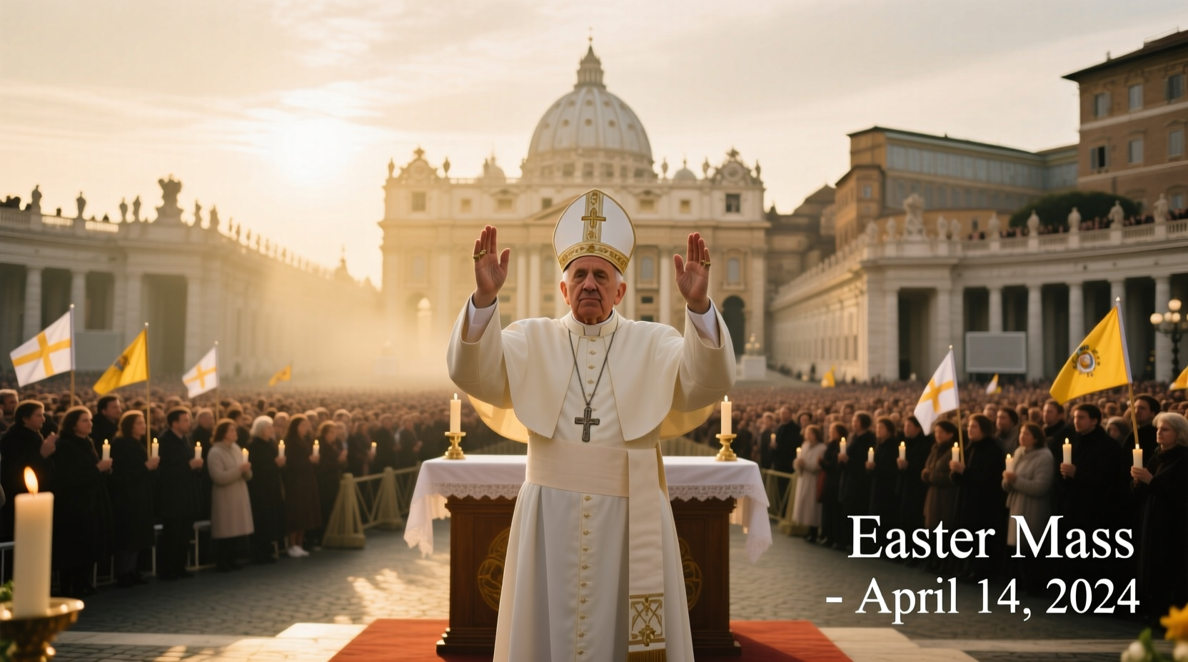 did the pope say easter mass yesterday