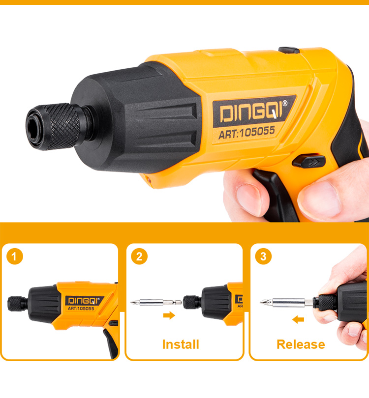 Dingqi Good Quality Cordless Electric Screwdriver Assembly Line for Mobile Phone and Laptop Repairing Cordless Screwdriver Set
