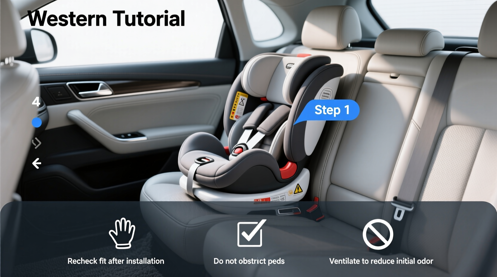 child car seat 3d model