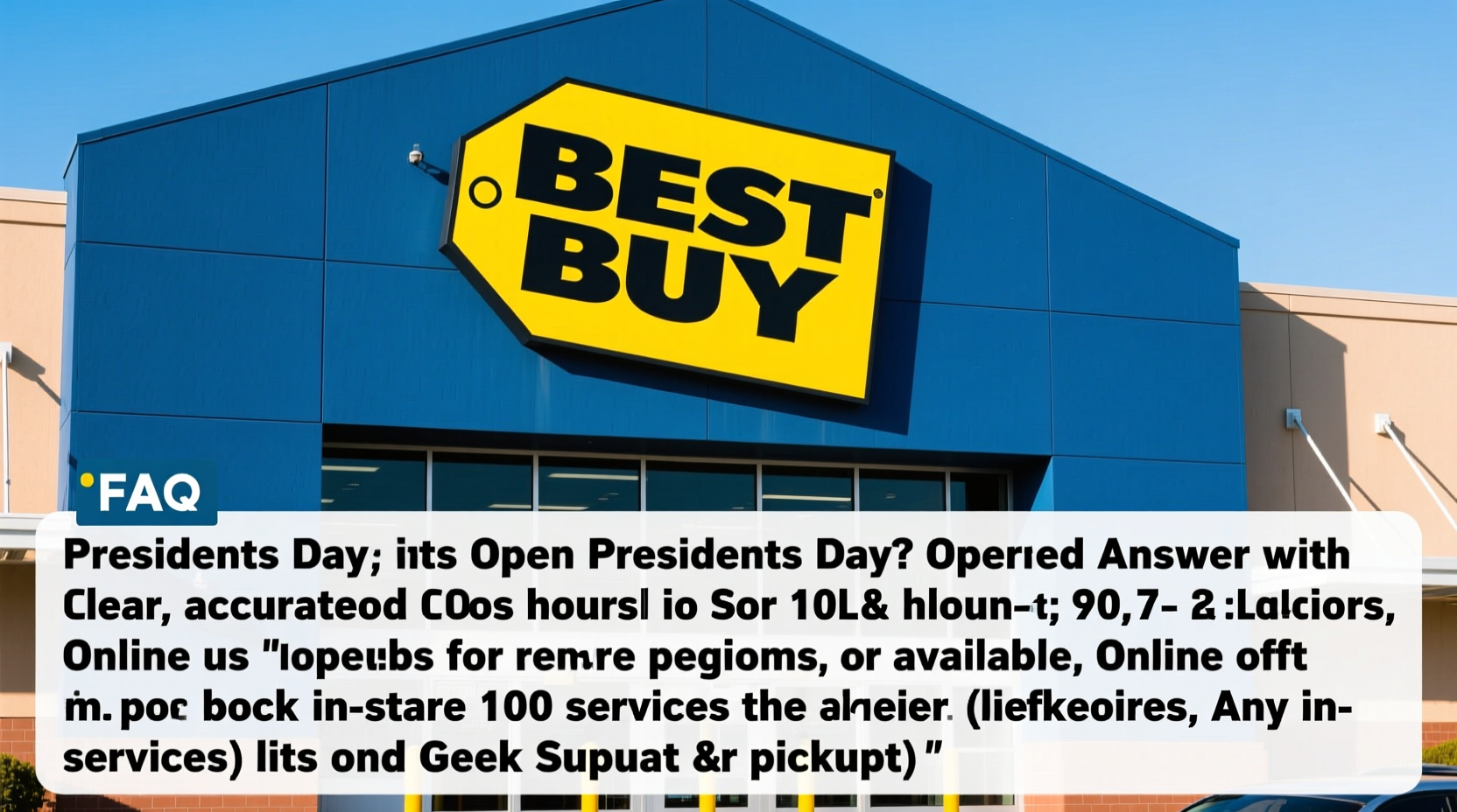 is best buy open on presidents day