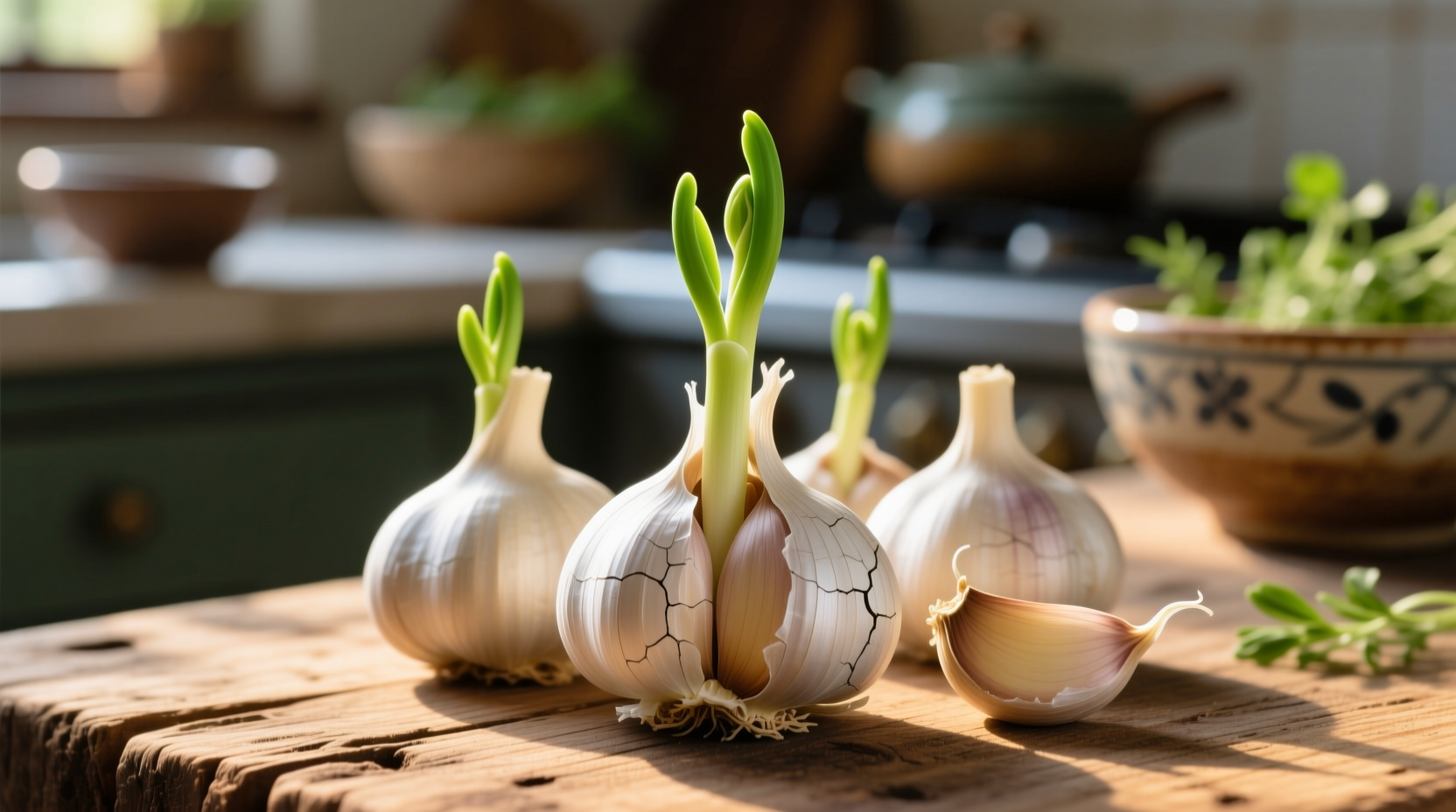 can you use garlic that is sprouting