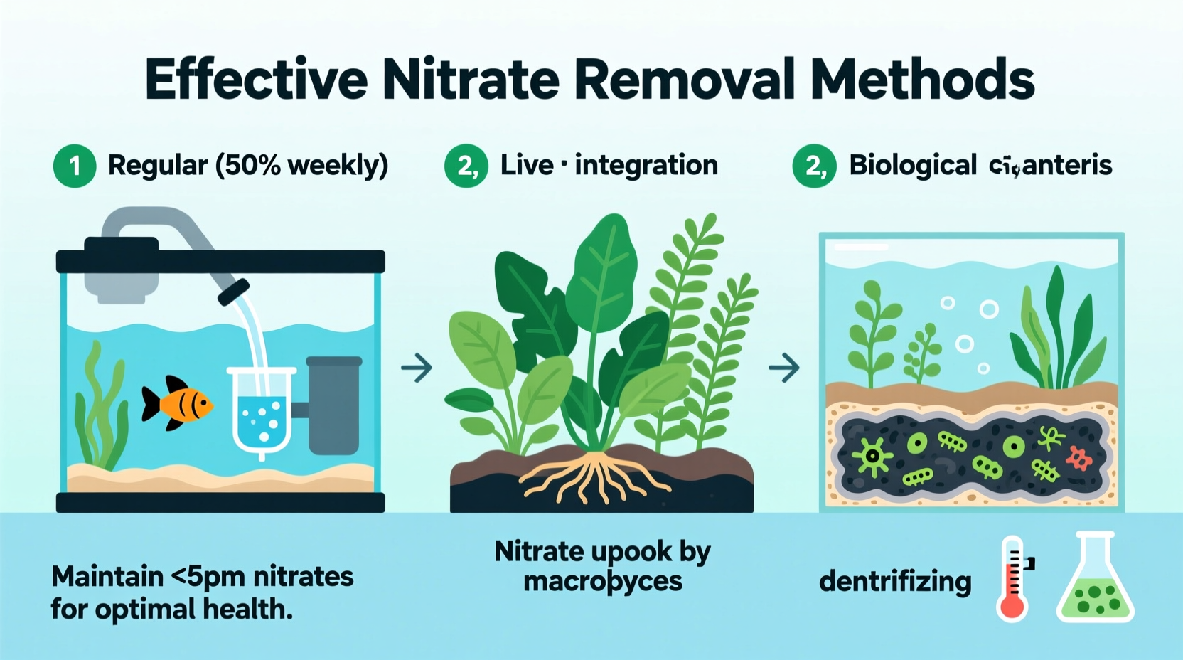 effective methods to remove nitrates from aquarium water for a healthier tank environment