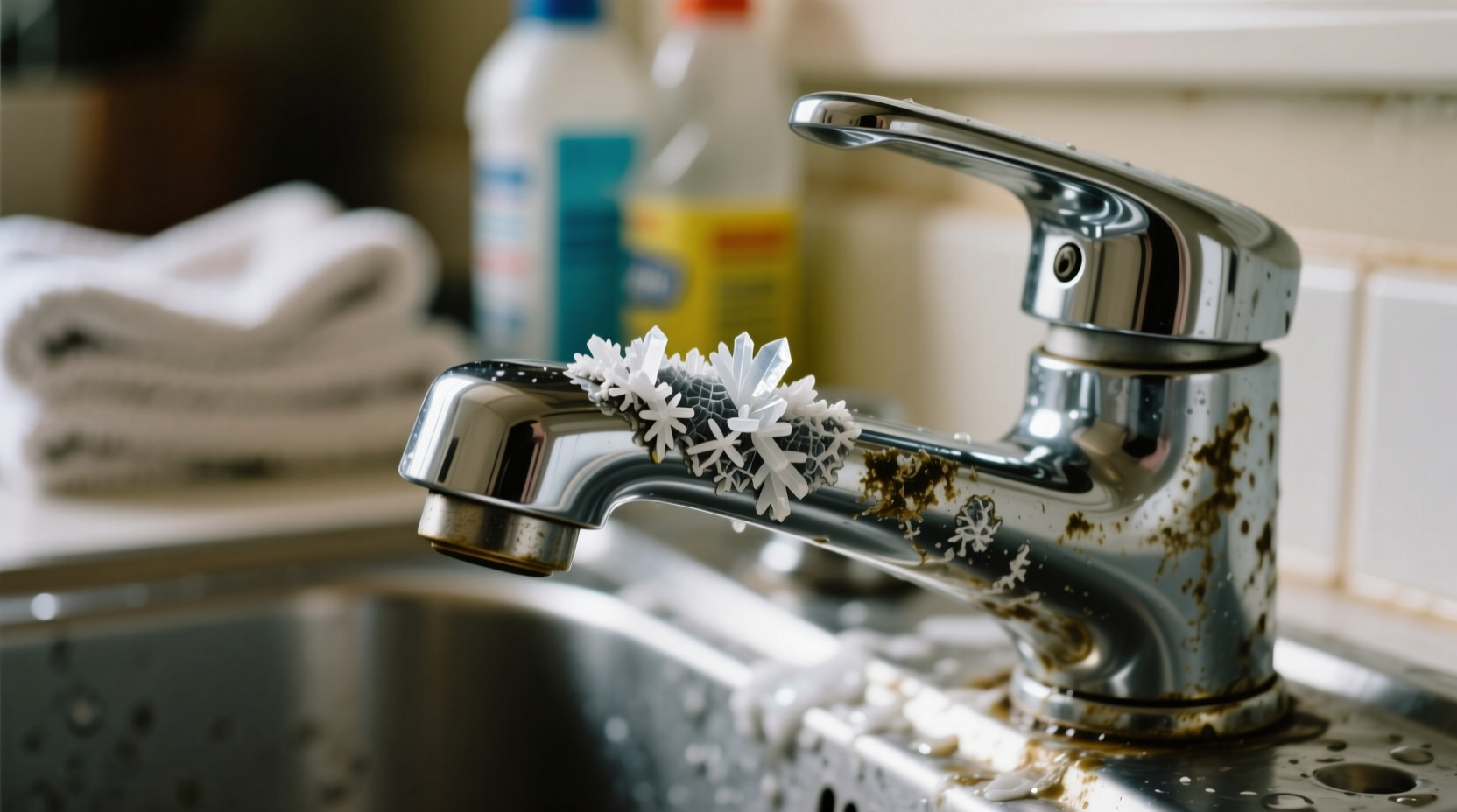how remove hard water stains