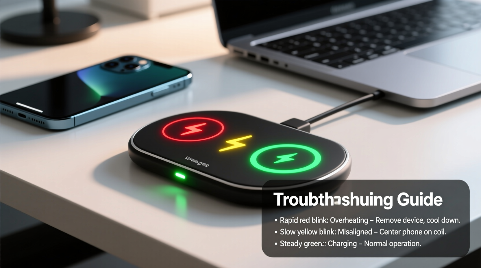 wireless charger blinking reasons troubleshooting guide