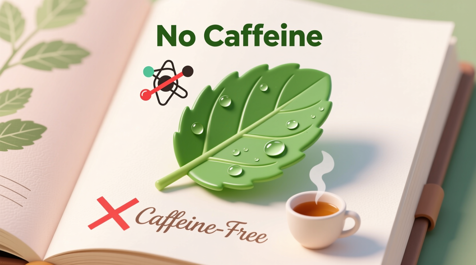 does mint leaves have caffeine