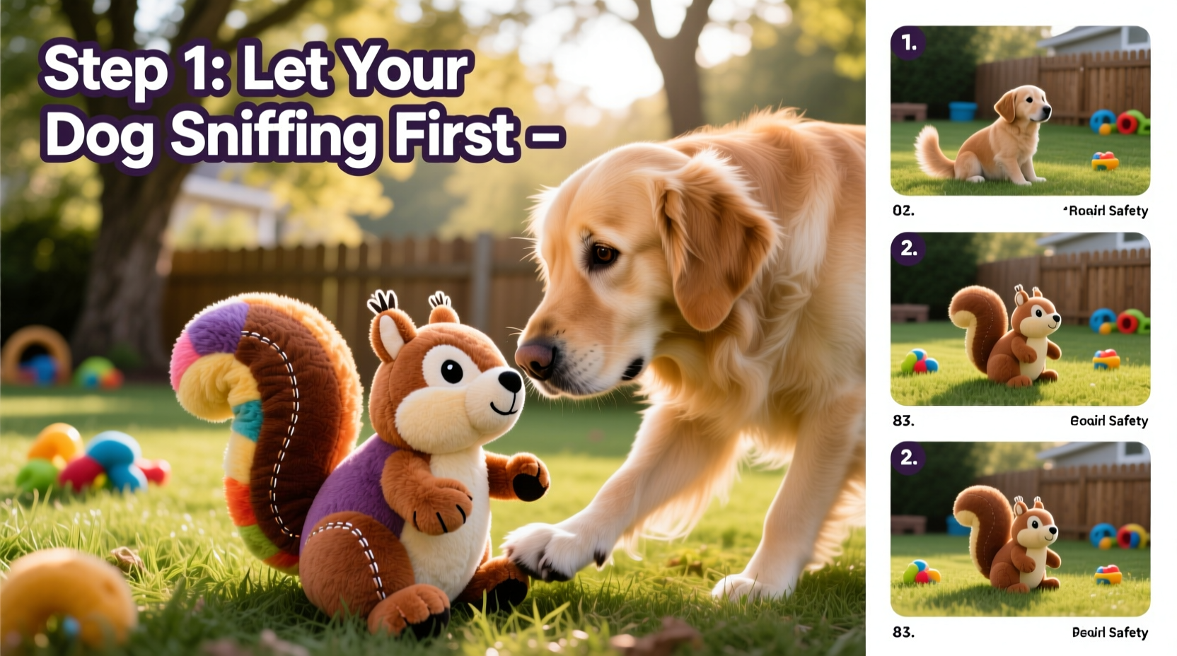 step by step guide to successfully introducing a plush toy to your dog