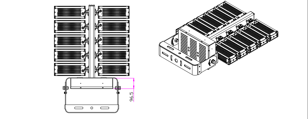 LED FLOOD LIGHT OUTDOOR 6/8/12PCS MODULES