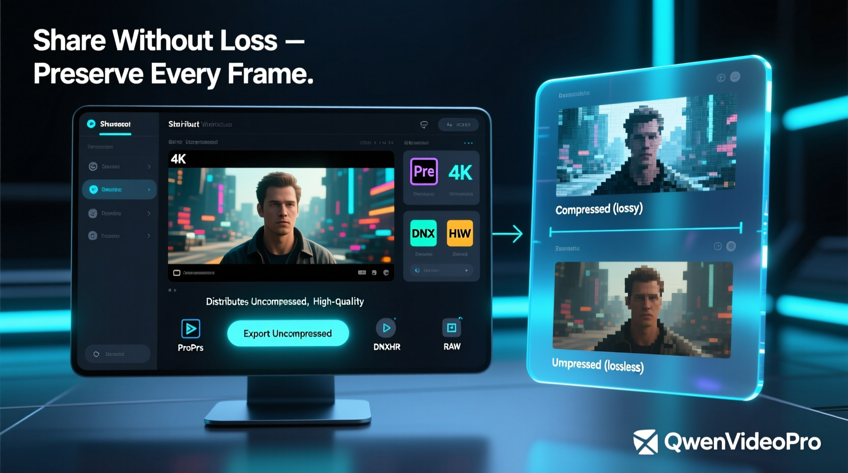 effective methods to share high quality videos without compression or loss