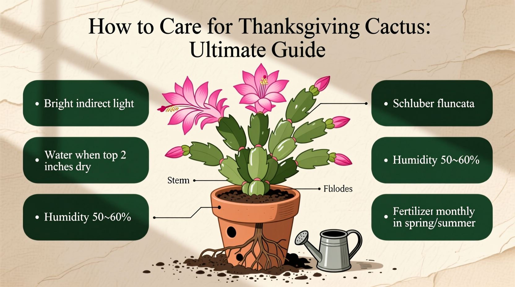 how to care for thanksgiving cactus