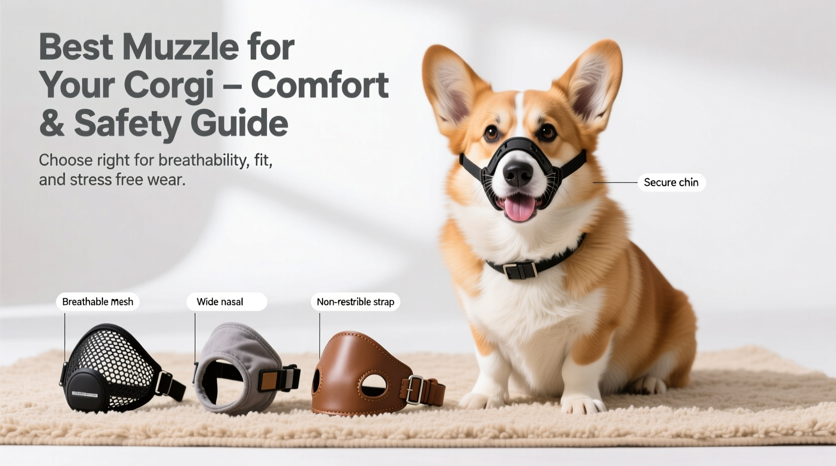 how to choose the best muzzle for your corgi comfort safety guide