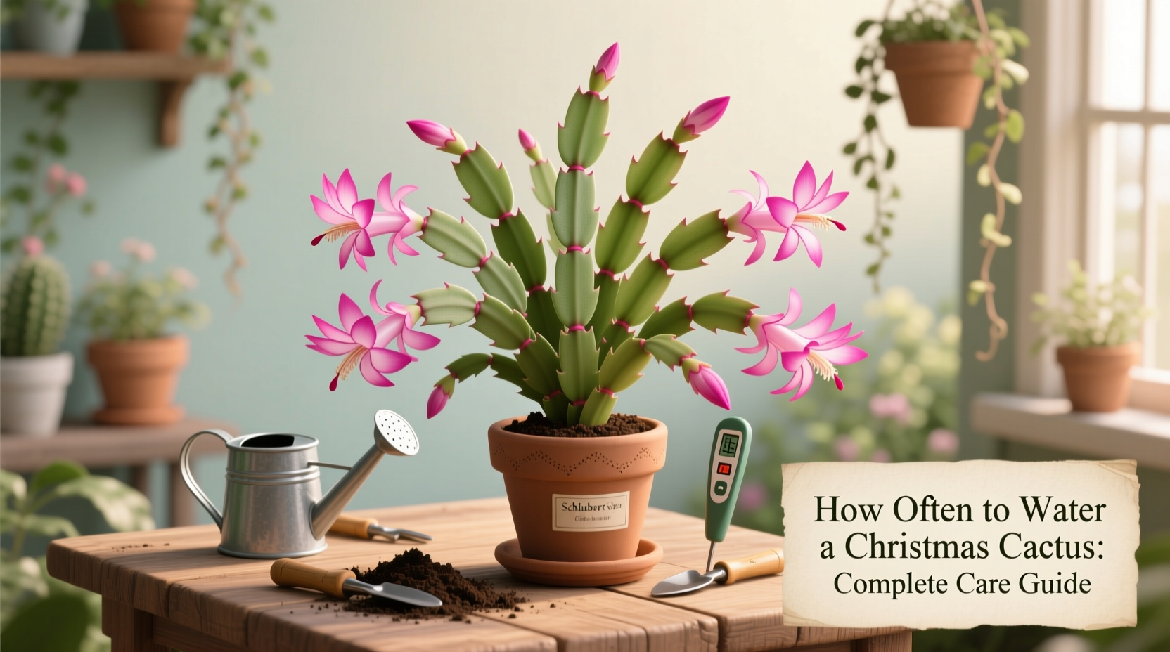 how often do i water my christmas cactus