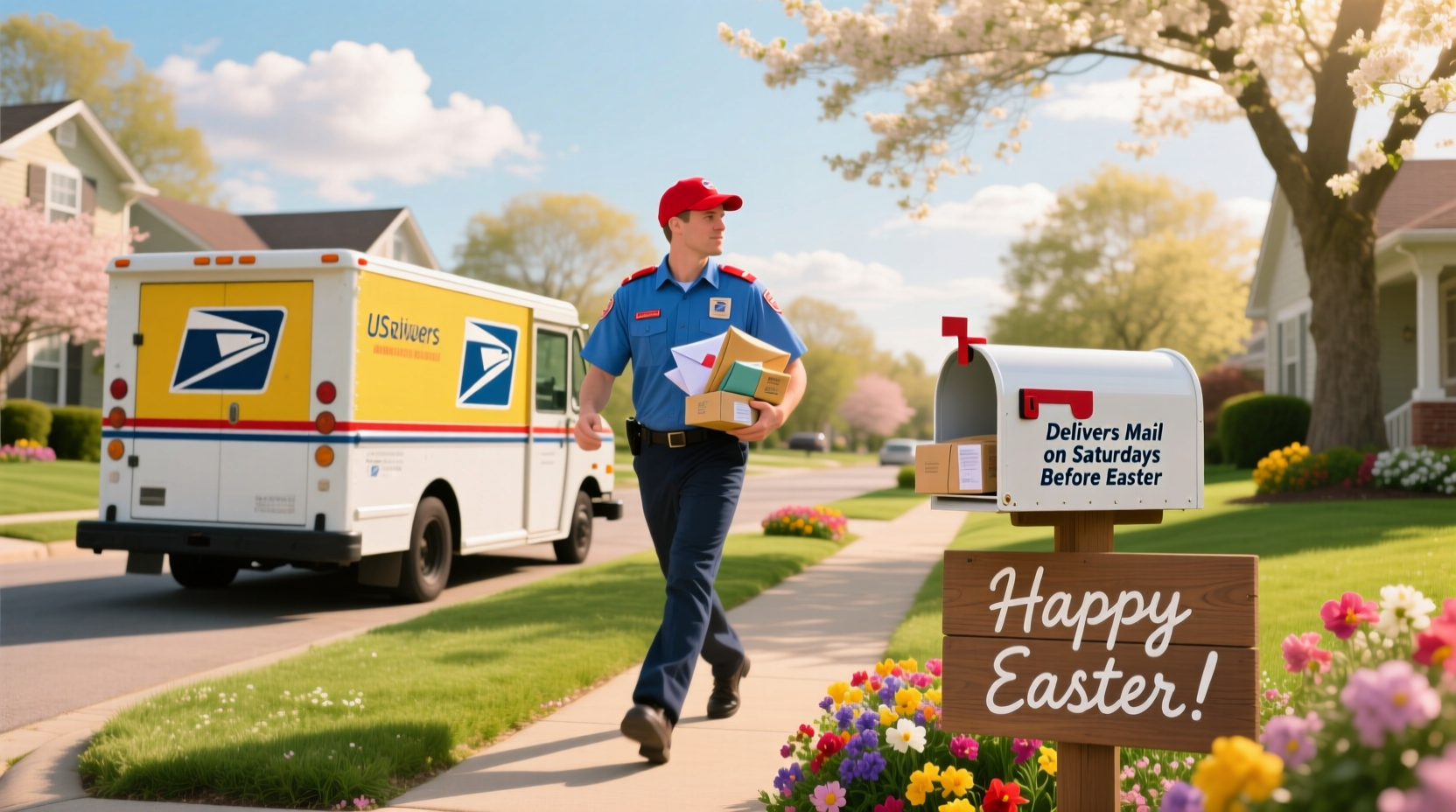 does mail deliver on saturday before easter