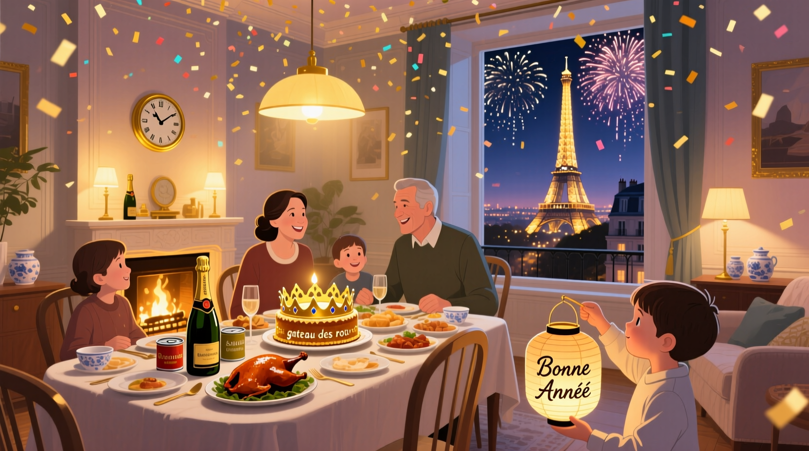 how to celebrate new year in france