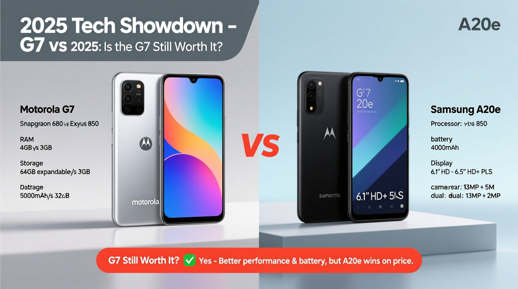 motorola g7 vs samsung a20e in 2025 is the g7 still worth it