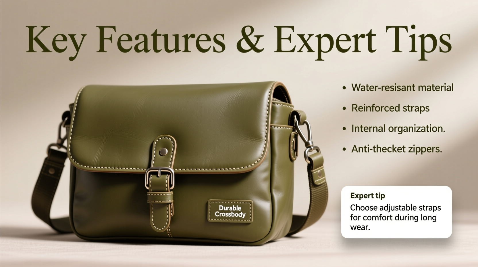 how to choose a durable crossbody bag for everyday use key features and expert tips