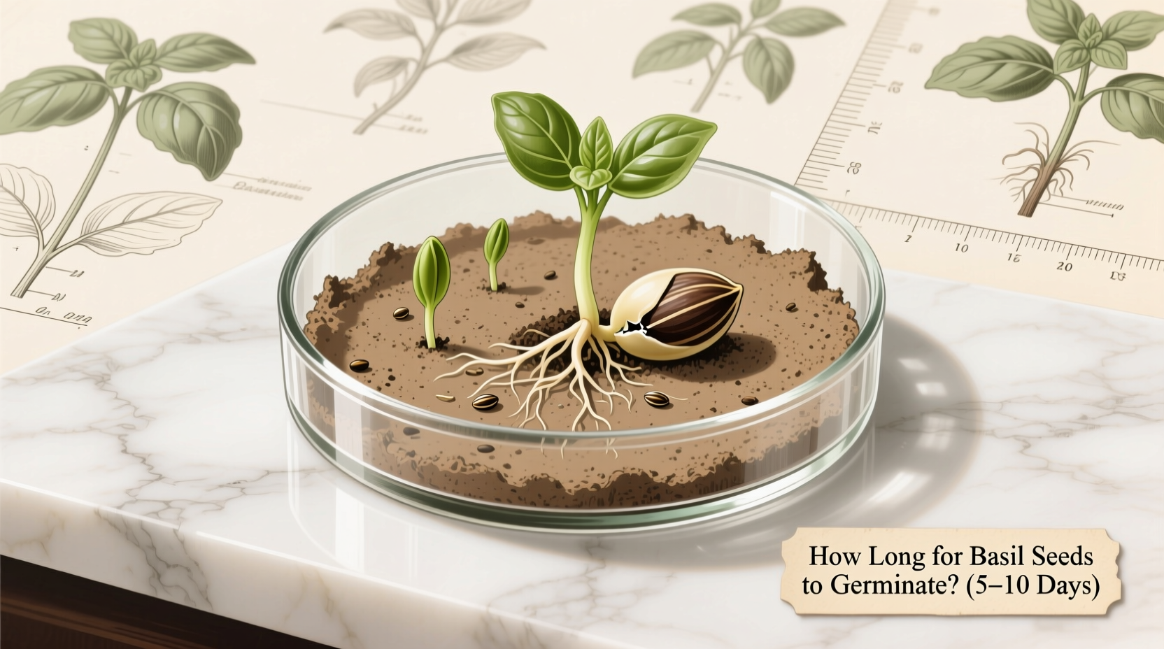 how long for basil seeds to germinate