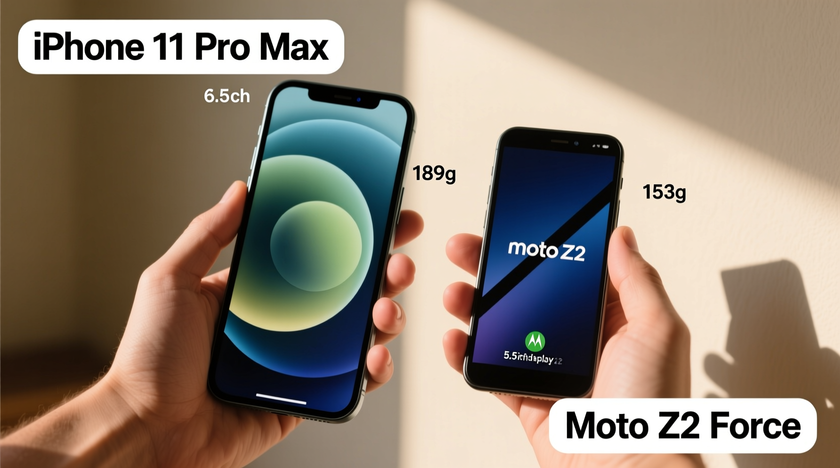 is iphone 11 pro max that much bigger than the moto z2 force users share their experiences