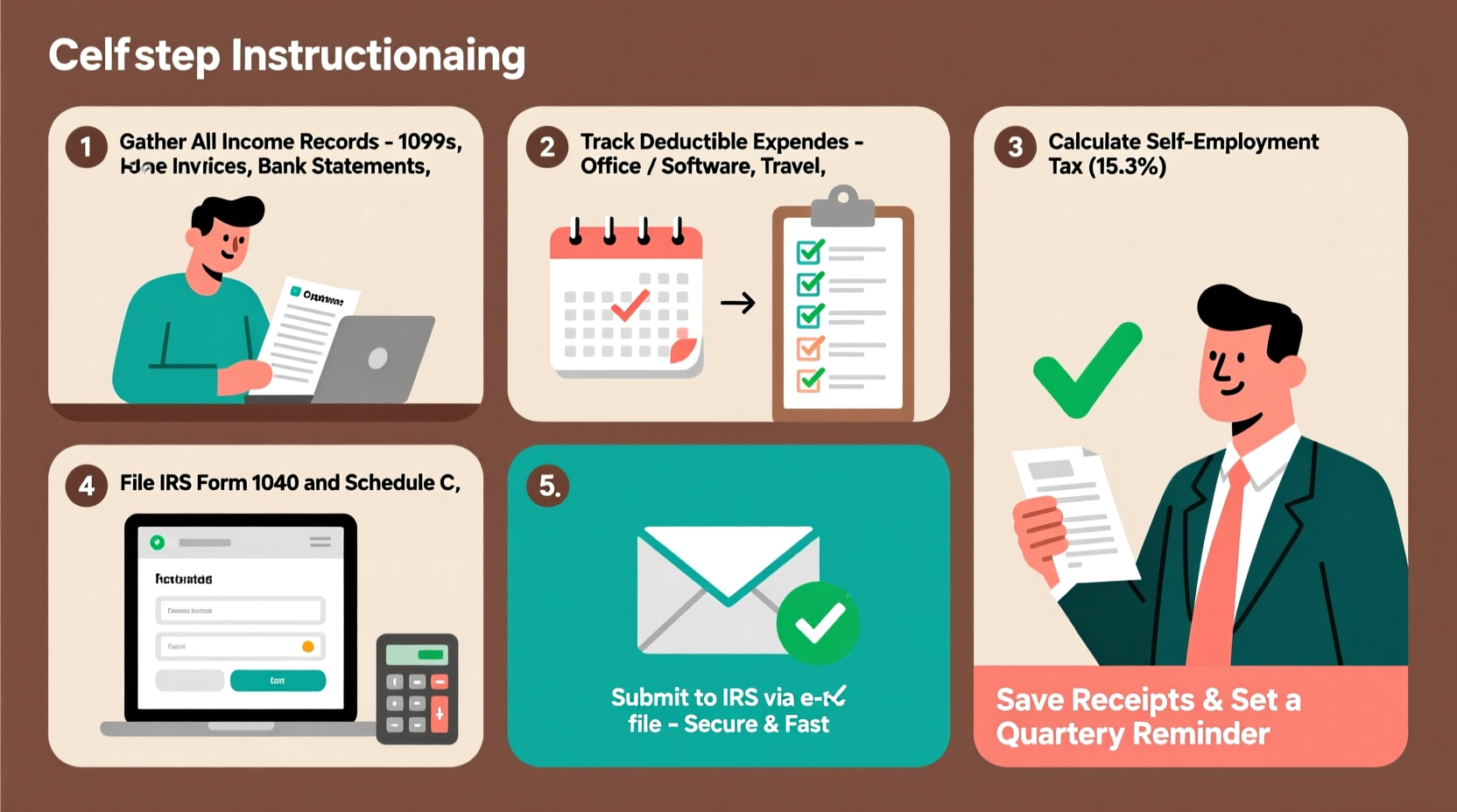 a step by step guide to filing taxes as a self employed professional